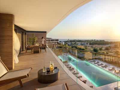 New low-rise residence with two swimming pools and a spa area 500 meters from the sea, Paphos, Cyprus