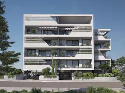 Modern club complex with a garden at 350 meters from the beach, Germasoyia, Cyprus