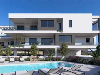 New residence with a swimming pool and a gym close to the sea, Levadia, Cyprus