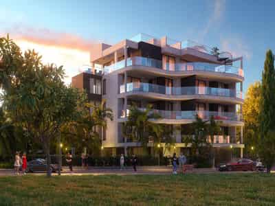 New gated residence with gardens and a parking close to the beach, Germasogeia, Cyprus