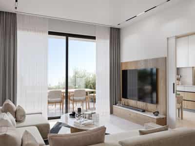 New gated residence with a swimming pool and an underground parking, Germasogeyia, Cyprus