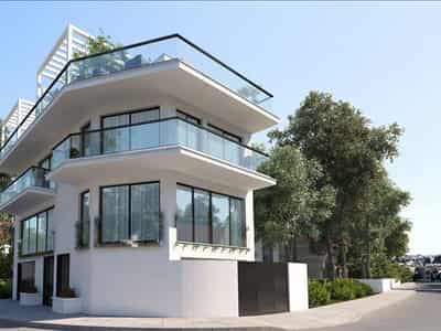 Complex of townhouses with roof-top terraces at 50 meters from the beach, Larnaca, Cyprus