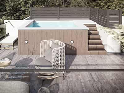 Modern cozy residential complex with a parking in Limassol, Cyprus