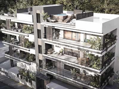 Modern cozy residential complex with a parking in Limassol, Cyprus