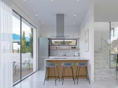 New complex of villas with swimming pools at 200 meters from the beach, Geroskipou, Cyprus