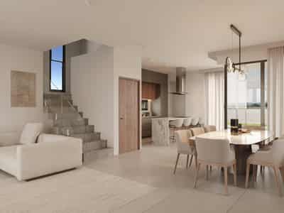 New complex of villas with swimming pools at 200 meters from the beach, Geroskipou, Cyprus