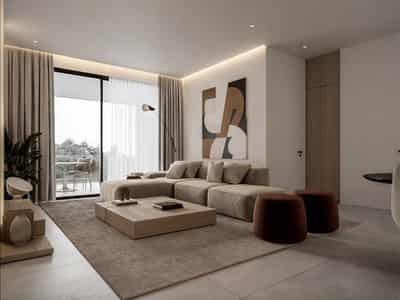 New residence with a swimming pool and a gym close to the beach, Aradippou, Cyprus