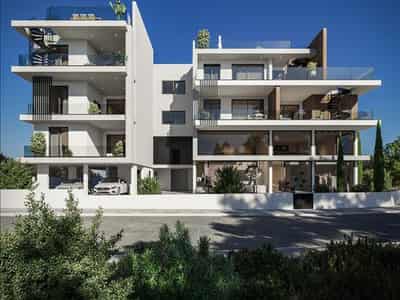 New residence with a swimming pool and a gym close to the beach, Aradippou, Cyprus