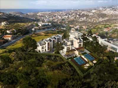 New gated residential complex with swimming pools and sea views close to the beach and the center of Limassol, Agios Tychonas, Cyprus