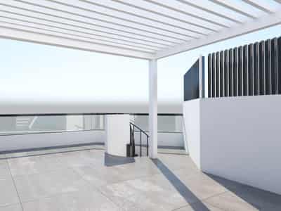 New residential complex with a parking and roof gardens in Larnaca, Cyprus