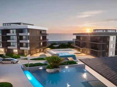 New residential complex with a swimming pool and sea views in a picturesque area of Paphos, Cyprus