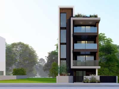 Low-rise residence with a parking at 800 meters from the beach, Germasogeia, Cyprus