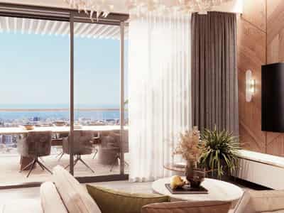 Residential complex with a swimming pool and jacuzzi close to the beach, Germasogeia, Cyprus