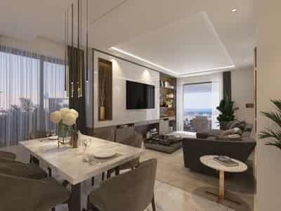 Gated residential complex with a swimming pool and a green area in a prestigious area of Paphos, Cyprus