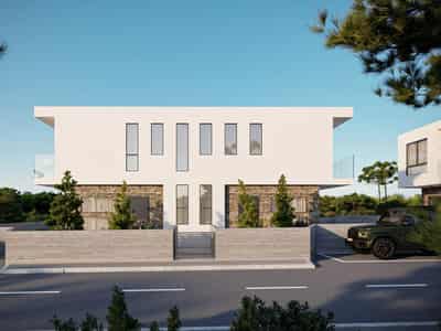 Новый комплекс вилл с бассейнами в 400 метрах от пляжа, Кисонерга, Кипр