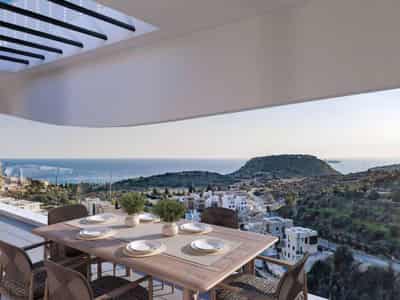 New low-rise complex with a swimming pool and a green area close to the beach, Agios Tychonas, Cyprus