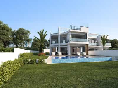 Complex of villas with swimming pools and roof-top gardens, 40 meters from the beach, Ayia Napa, Cyprus