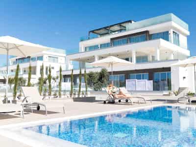 Complex of furnished apartments with a swimming pool, 850 meters from the beach, Ayia Napa, Cyprus