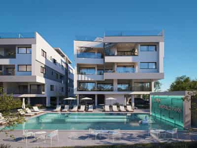 New apartments in a project with a swimming pool, garden, spa and parking, Geroskipou, Paphos, Cyprus