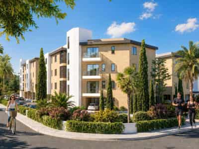 New apartments in a complex with a swimming pool and garden, Geroskipou, Paphos, Cyprus