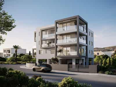 New apartments in a complex with parking, Paphos city center, Cyprus