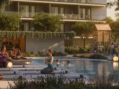 New complex with a swimming pool, gym and sauna 400 m from the university, Kato Polemidia, Limassol, Cyprus