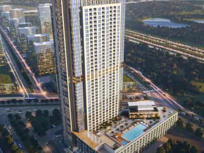 The Crest Grande — spacious apartments by Sobha in a modern residence with a pool in Sobha Hartland, Dubai