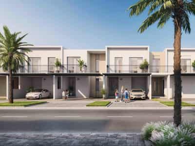 Villas in a residential complex Greenview surrounded by green parks, close to a golf club, Emaar South area, Dubai, UAE