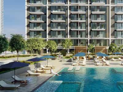 Новые апартаменты с видом на море, пристань для яхт и большой парк, в Beach Mansion собственным пляжем, район Beachfront, Дубай, ОАЭ