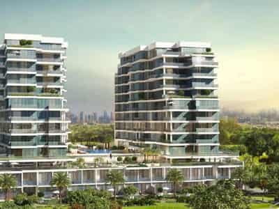 Premium residence Orchid with a swimming pool and a spa center in the prestigious area of Damac Hills, Dubai, UAE
