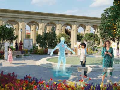 Malta townhouses surrounded by lagoons and sandy beaches, DAMAC Lagoons, Dubai, UAE
