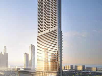Apartments with a home theater, in Paramount Tower residential complex with stores and wellness center, Business Bay, Dubai, UAE