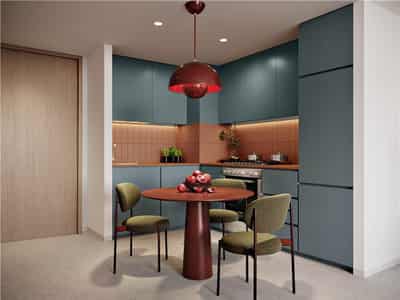 New high-rise residence The Edge with swimming pools and a panoramic view close to the places of interest, Business Bay, Dubai, UAE