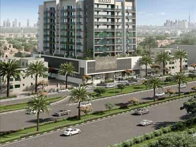Modern residence Amber with swimming pools and restaurants near a highway and a metro station, Jebel Ali Village, Dubai, UAE