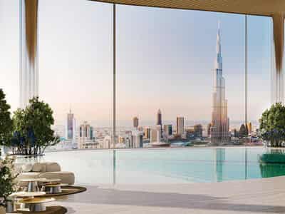 Высотный жилой комплекс Bugatti Residences с собственным пляжем рядом с яхт-клубом, Business Bay, Дубай, ОАЭ