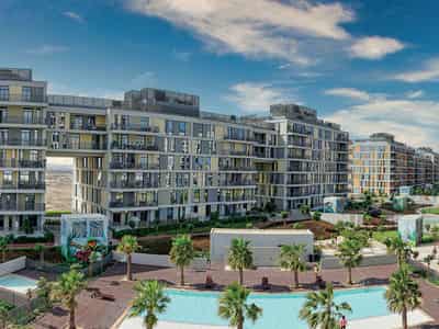 New residence Midtown Mesk with parks and swimming pools close to a metro station, Production City, Dubai, UAE
