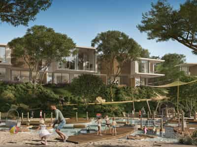 New complex of townhouses Shamsa with swimming pools and a nature reserve, Expo City, Dubai, UAE