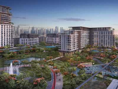 New residence Erin with swimming pools and a park, City Walk, Dubai, UAE