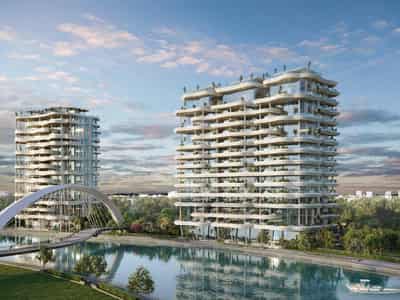 New luxury residence Casa Canal with a swimming pool, a spa center and around-the-clock security, Safa Park, Dubai, UAE