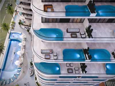 Новая резиденция Samana Portofino с бассейнами и зоной отдыха, Dubai Production City, Дубай, ОАЭ