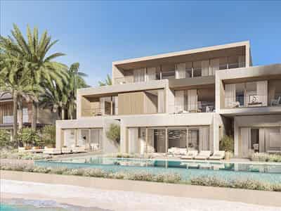 New complex of beachfront villas Coral villas with swimming pools and sea views, Palm Jebel Ali, Dubai, UAE