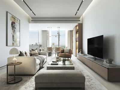 Luxury apartments overlooking the lagoons and city centre, close to the beach, Nad Al Sheba 1, Dubai, UAE