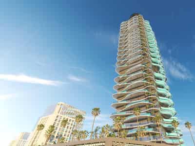 Новый высотный комплекс апартаментов с собственными бассейнами Volga Tower, JVT, Дубай, ОАЭ
