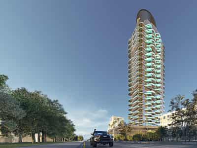 Новый высотный комплекс апартаментов с собственными бассейнами Volga Tower, JVT, Дубай, ОАЭ
