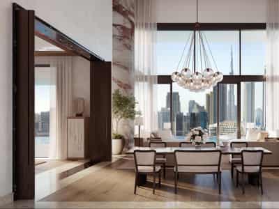 New high-rise complex of apartments with private swimming pools and panoramic views Vela Viento, Business Bay, Dubai, UAE