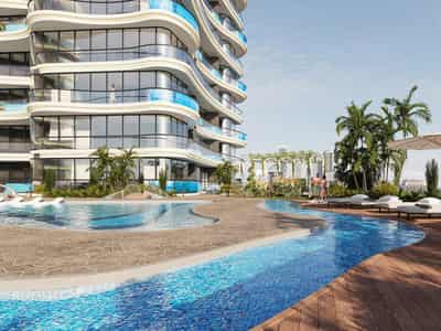New residence Barari Views with a swimming pool and a gym, Majan, Dubai, UAE