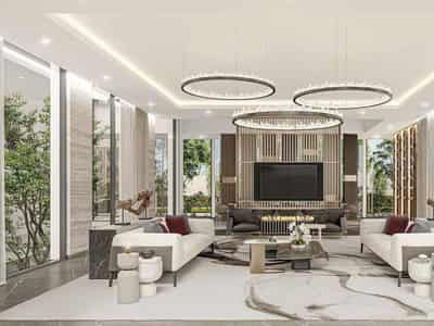 Новый комплекс вилл с бассейном и спа-зоной Utopia, Damac Hills, Дубай, ОАЭ