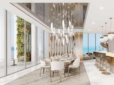 New high-rise Sapphire Residence with swimming pools, a spa center and a co-working area near the canal and a highway, Al Safa, Dubai, UAE