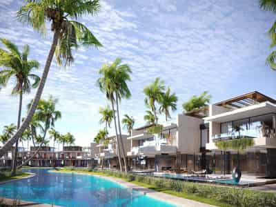 New complex of furnished villas Mira Villas by Bentley Home with a lagoon, Meydan, Dubai, UAE