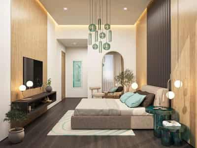 New residence LAGOON views (Phase 2) with swimming pools, gardens and entertainment areas, Golf city (Damac Hills), Dubai, UAE